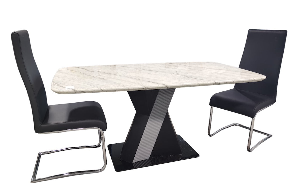 Cobalt Marble Top Dining Table - Preorder Available